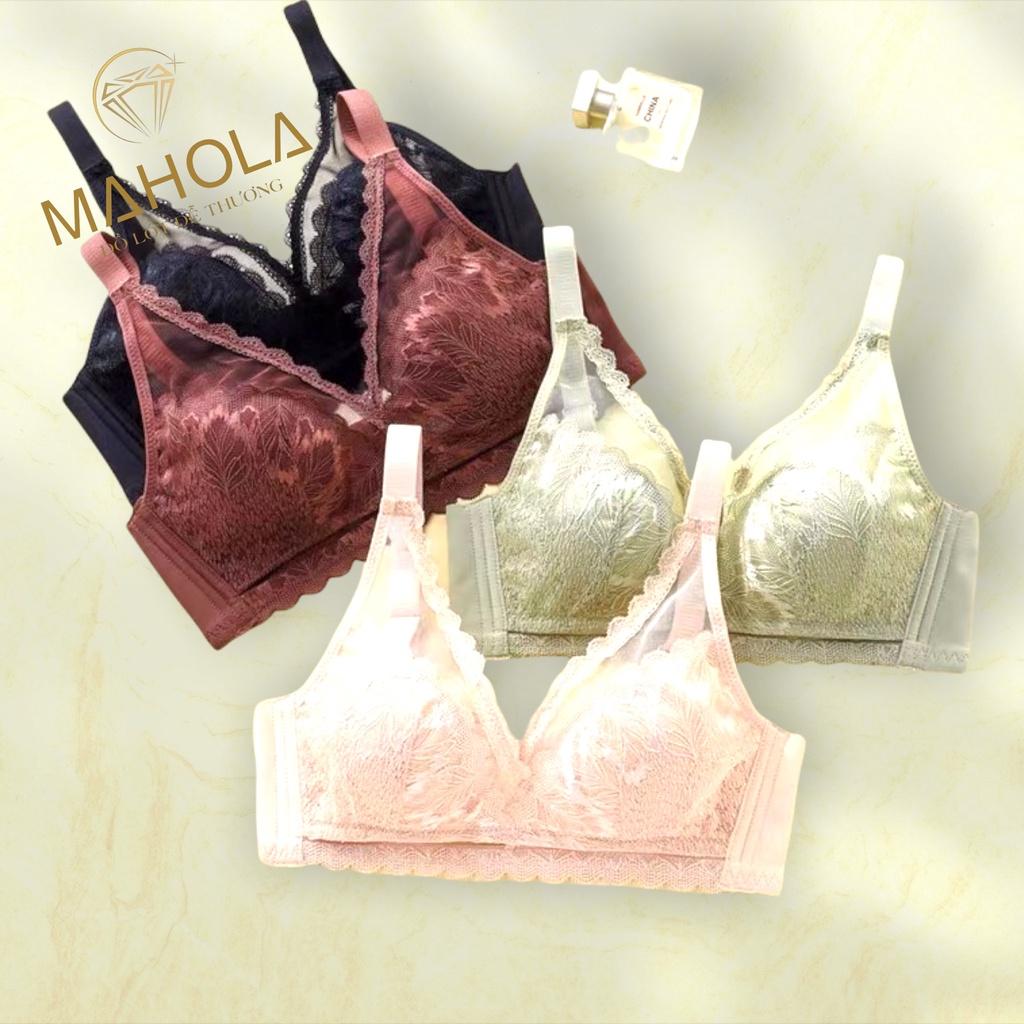 Áo lót đệm mỏng cup lớn không gọng cho người ngực to Mahola GM09