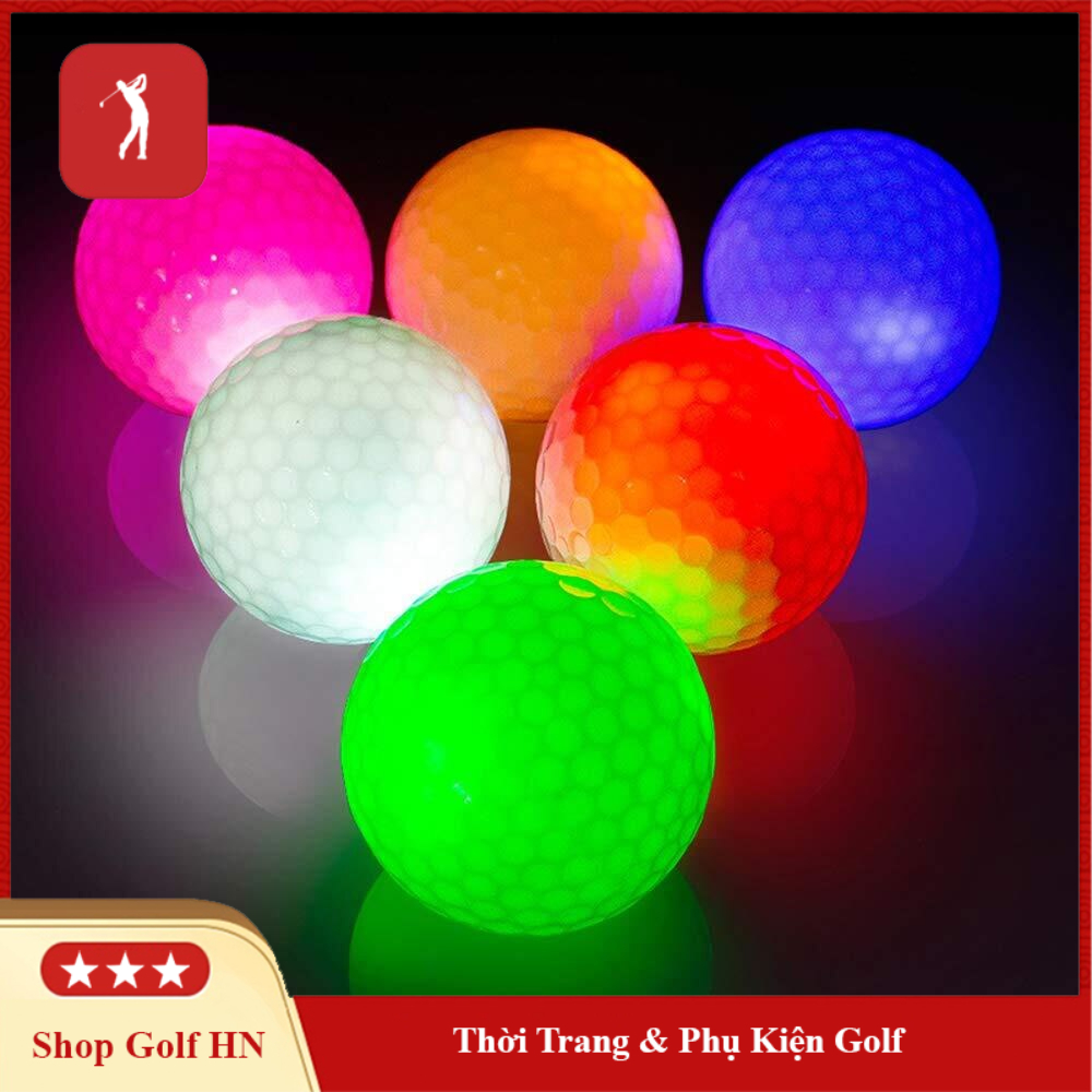 Bóng golf phát sáng tập chơi buổi tối nhiều màu BB005