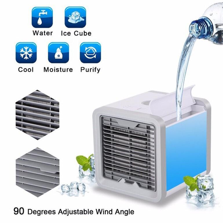 Quạt Đá Điều Hòa Hơi Nước Mini Để Bàn - Quạt Phun Sương Mini Làm Mát Đánh Tan Cái Nóng Mùa Hè