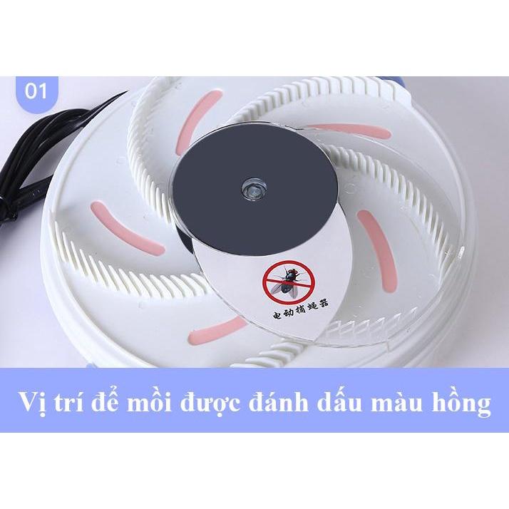 Máy bắt ruồi tự động thông minh thiết kế gọn nhẹ dễ sử dụng và tháo lắp