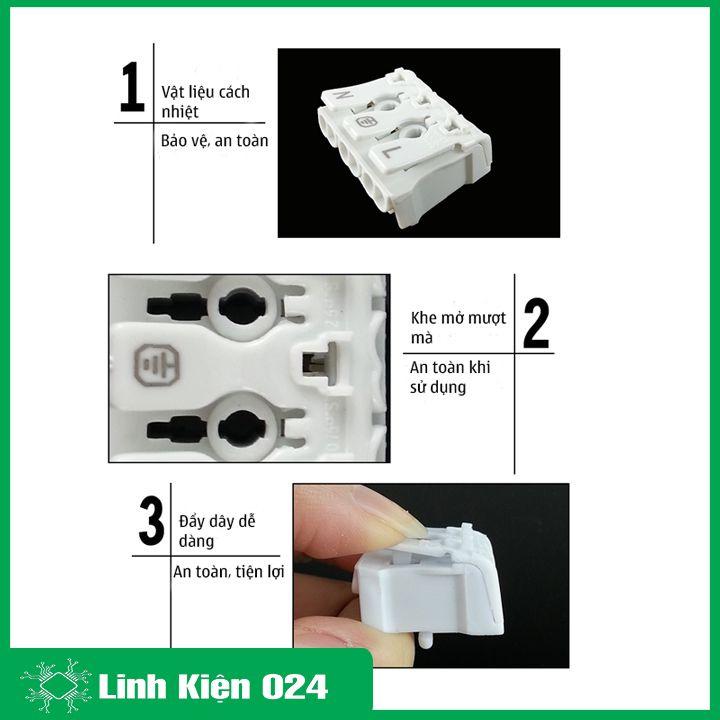 Cầu đấu dây nhanh có móc 923 2P/3P tùy chọn