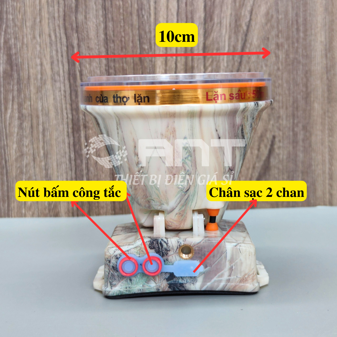 Đèn pin đội đầu siêu sáng chống nước, chóa 10cm HL-8