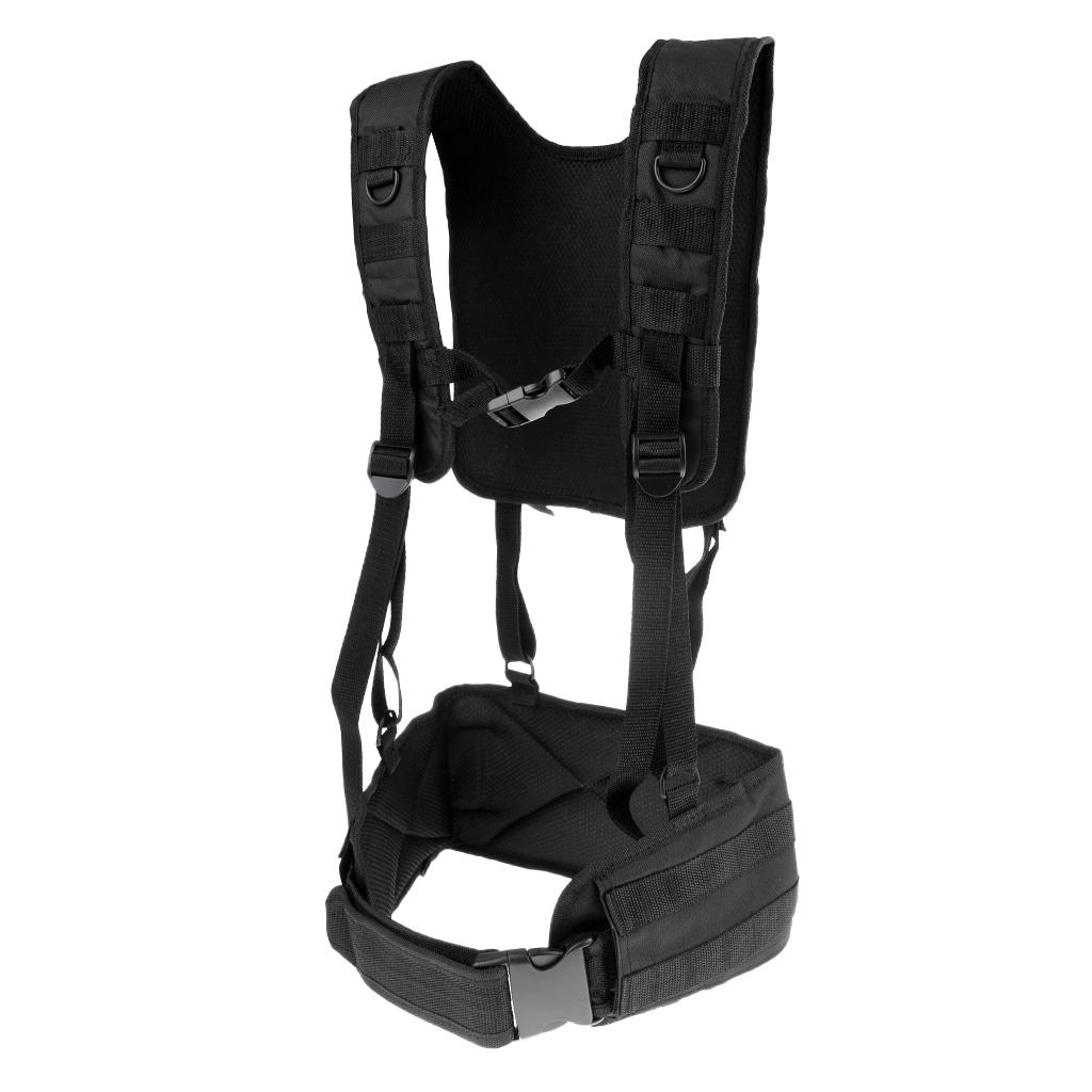 Molle Combat Vest with Battle Belt Hunting Harness Plate Carrier Chest Rig