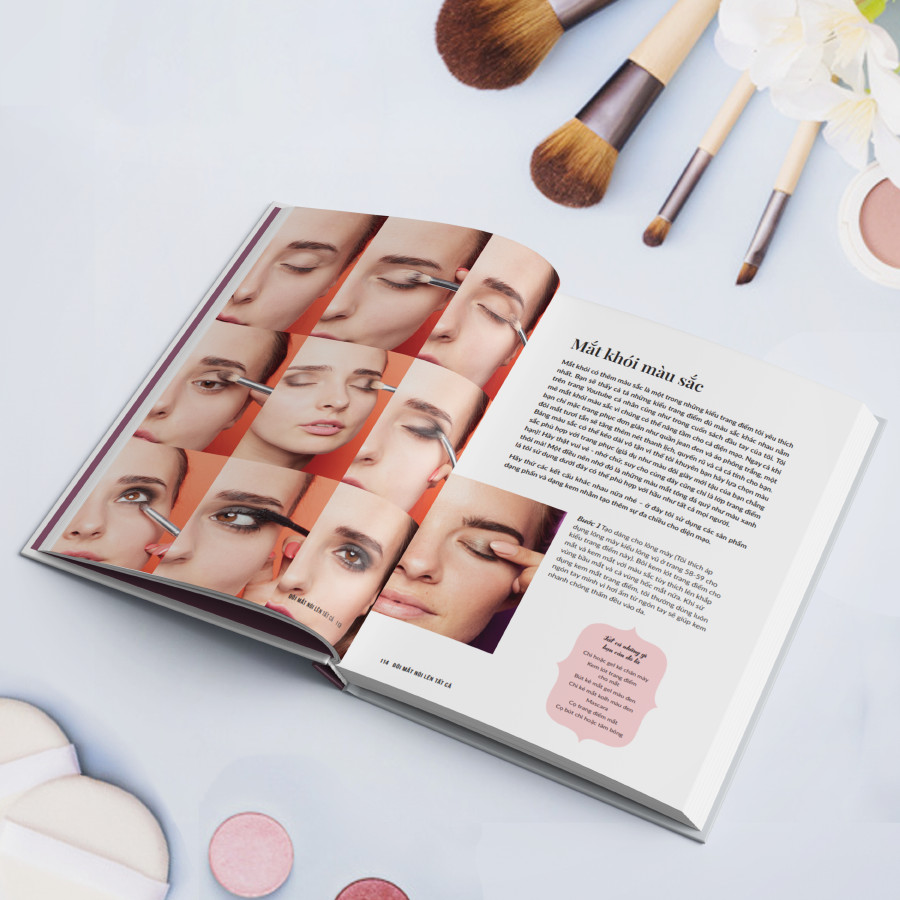 Sách The Make-up Manual - Trang điểm tự nhiên, học cách trang điểm