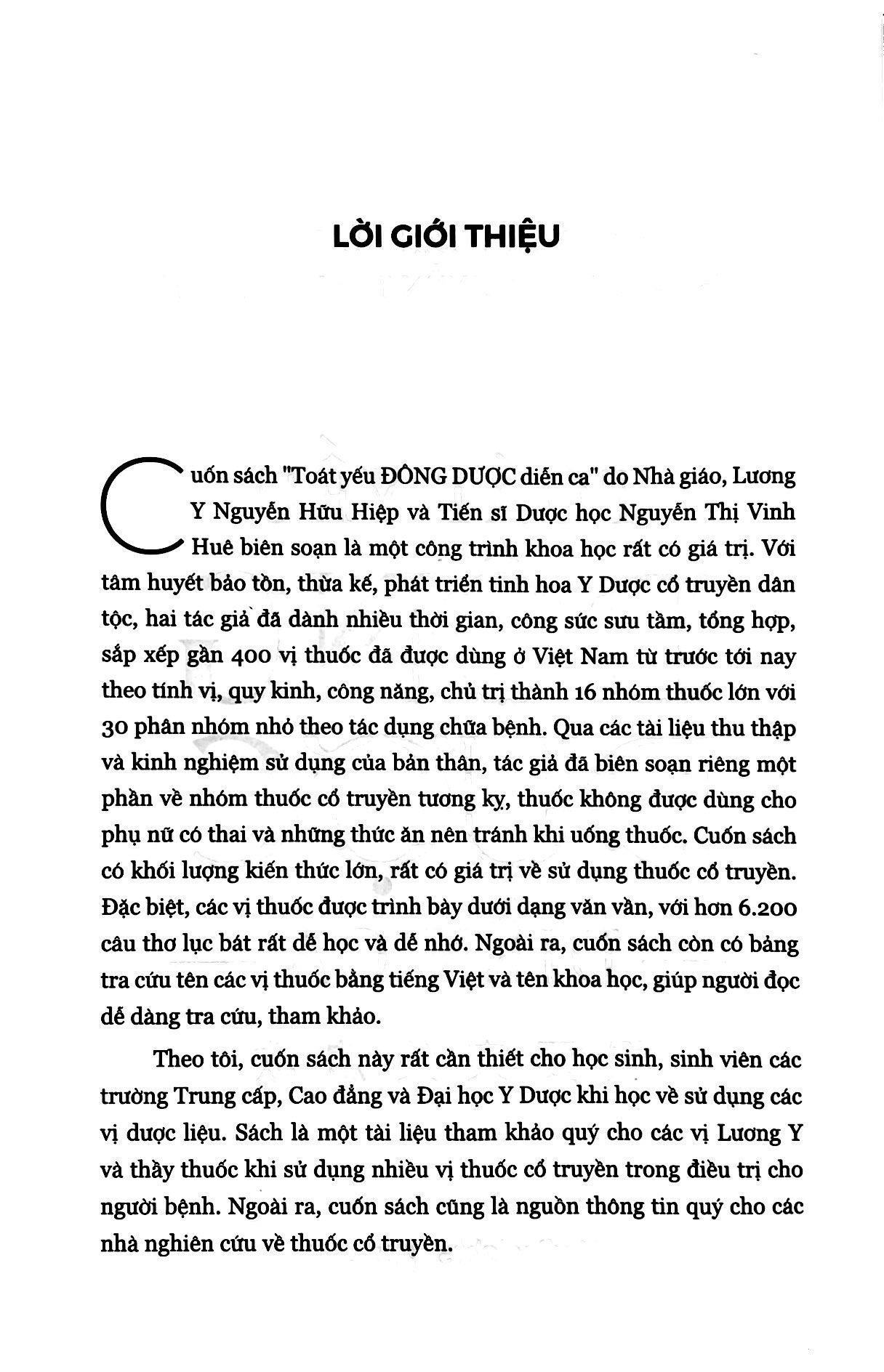 Sách Toát Yếu Đông Dược Diễn Ca