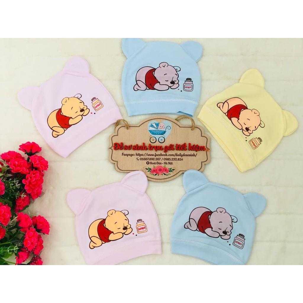 2 MŨ TAI GẤU COTTON MỊN ĐẸP