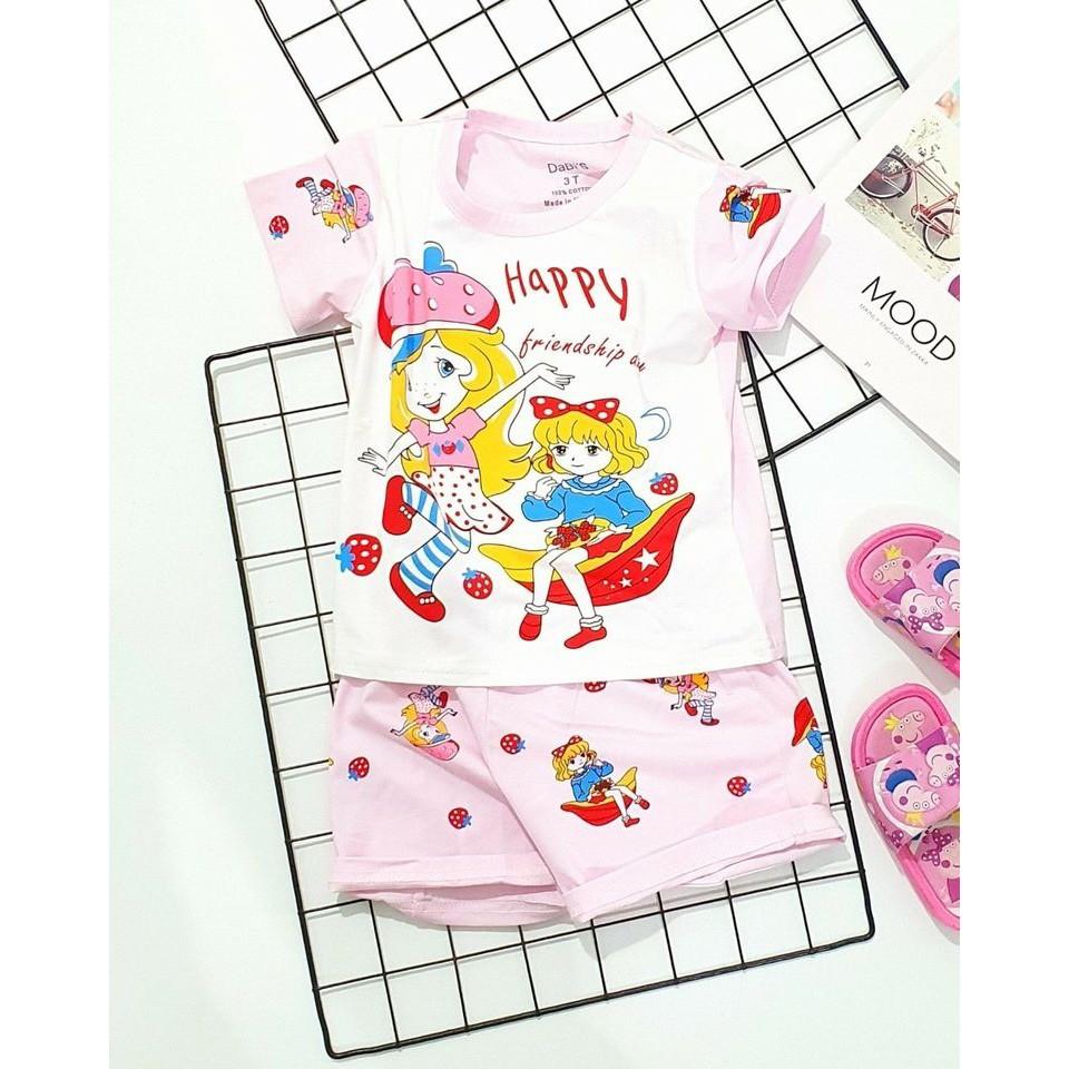 SÉT BỘ THUN BÉ GÁI HAPPY