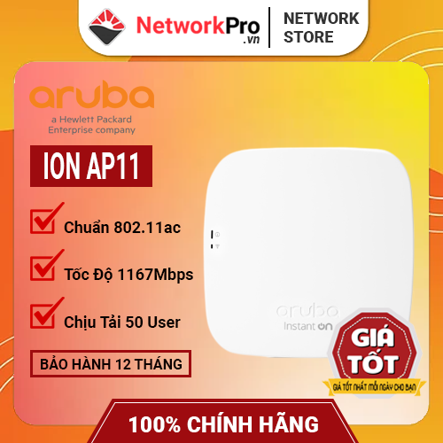 Thiết Bị Thu Phát Sóng Wifi – Aruba Instant On AP11 (Hàng chính hãng)