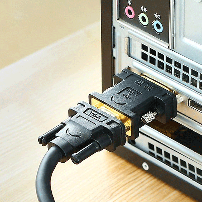 Bộ Chuyển Đổi Ugreen DVI Sang VGA 20122 - Hàng Chính Hãng