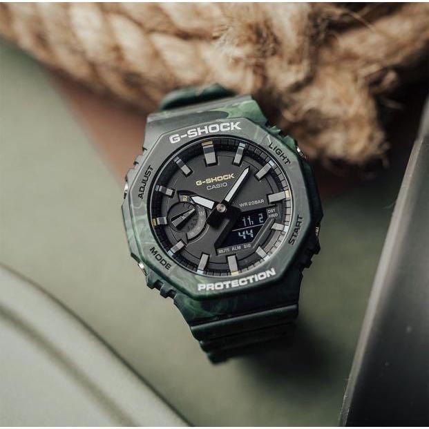 Đồng Hồ Nam Dây Nhựa Casio G-Shock GA-2100FR-3ADR Chính Hãng - GA-2100FR-3A
