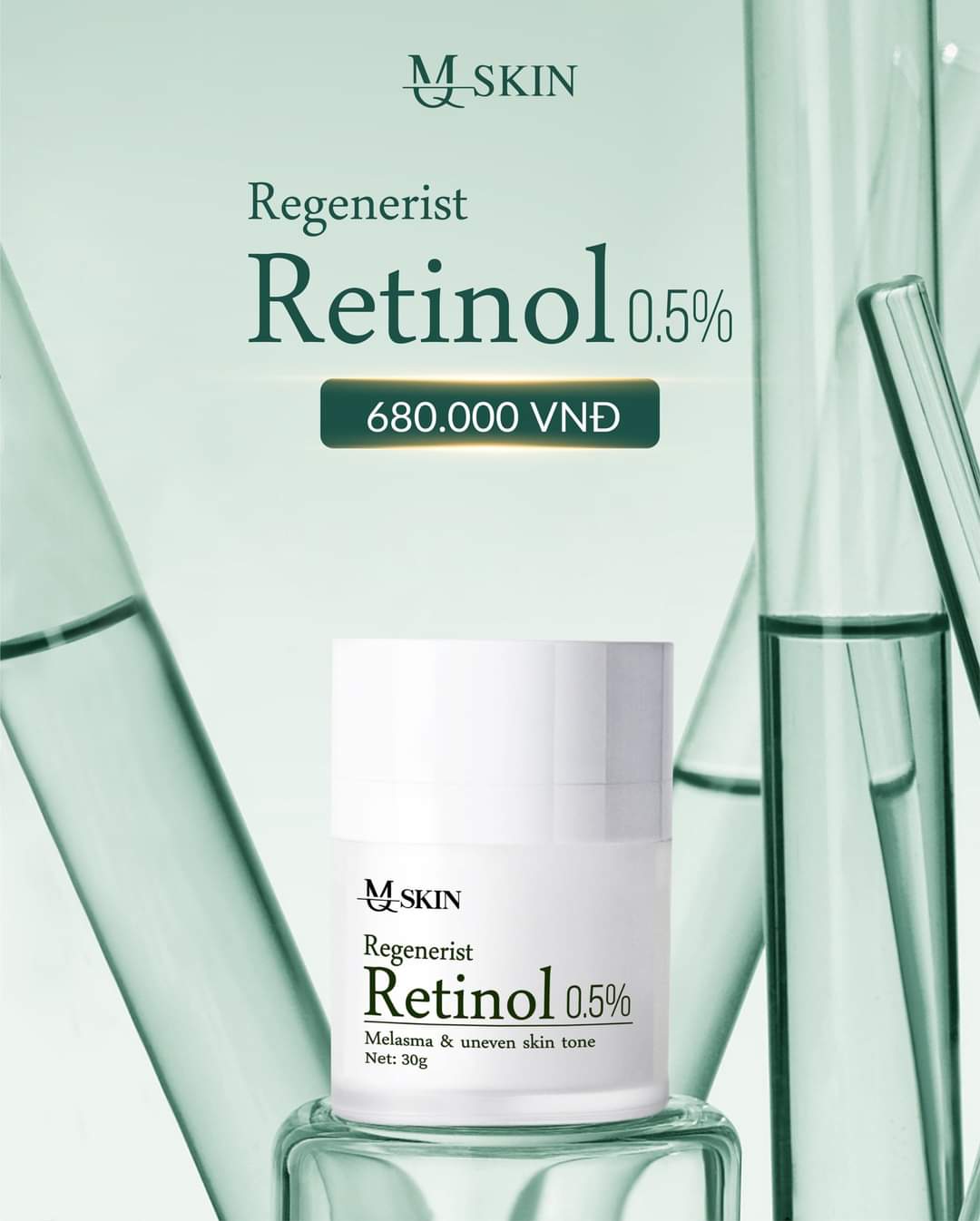 Kem dưỡng trắng và tái tạo da mq skin regenerist retinol 0.5% 30g