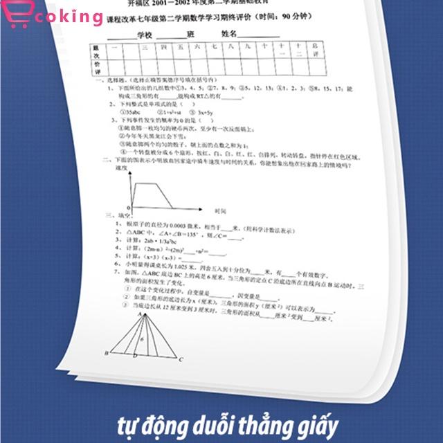 Giấy in nhiệt A5 ECOKING định lượng 70 gsm 210 x 148mm 1 cuộn 100 TỜ tờ tự động duỗi mềm mịn lưu mực 10 năm không phai