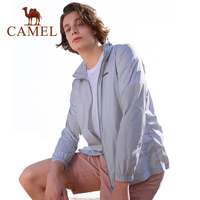 Áo khoác thể thao CAMEL T0S218149 chống nắng/ chống tia UV thoáng khí cho nam