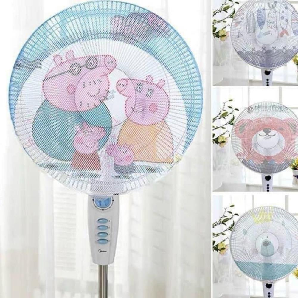 Lưới bọc quạt an toàn - thông minh - chống bụi bẩn - tính thẩm mĩ cao - hình cute