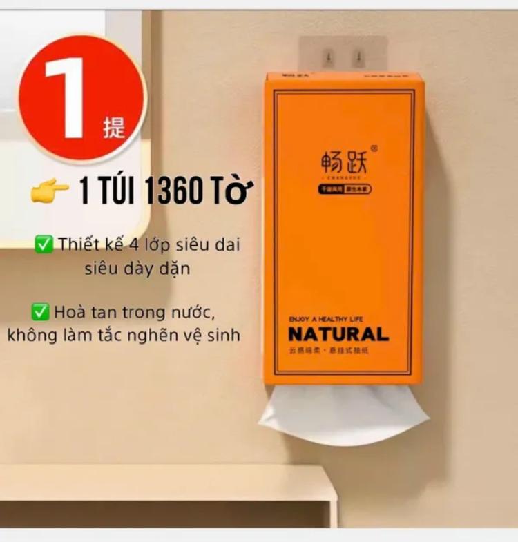 Túi Giấy Treo Tường 4 Lớp Bột Gỗ Nguyên Sinh, Phù Hợp Cho Cả Mẹ Và Bé, Thấm Hút Nhanh, Không Chất Hoá Học