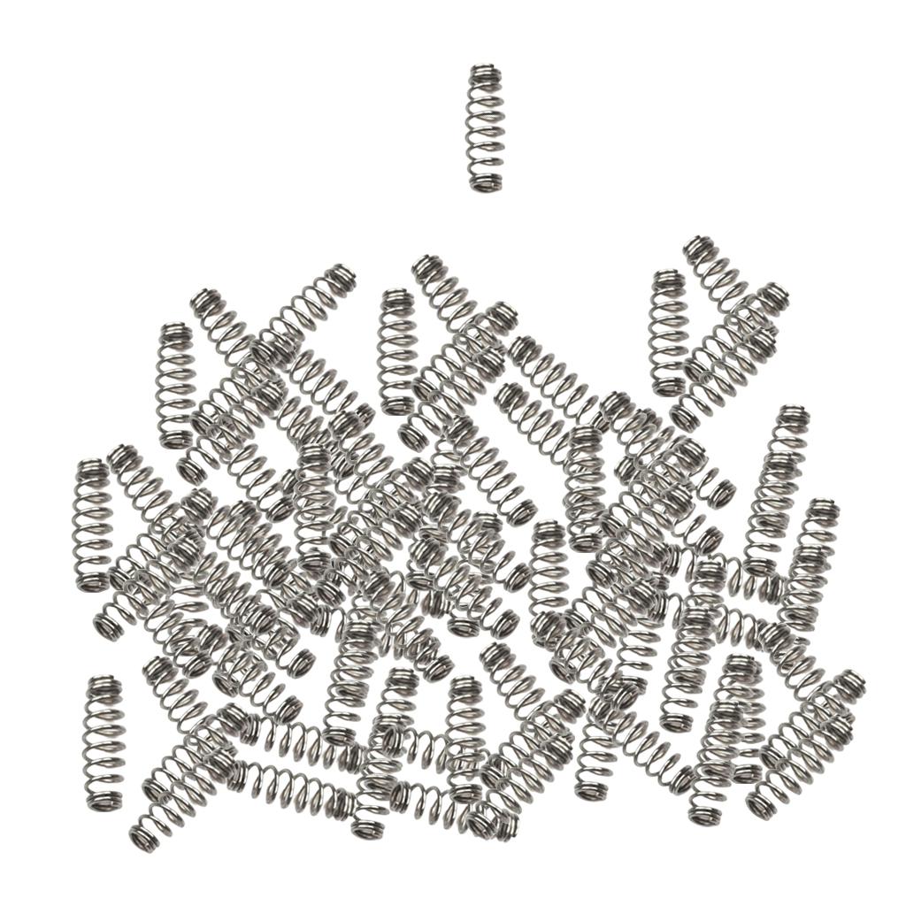 100 x Barbed Fishing Hook Stainless Steel Spring Accessories S