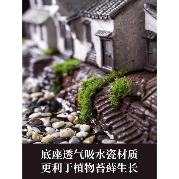 Mô hình tượng nhà trồng cây để bàn