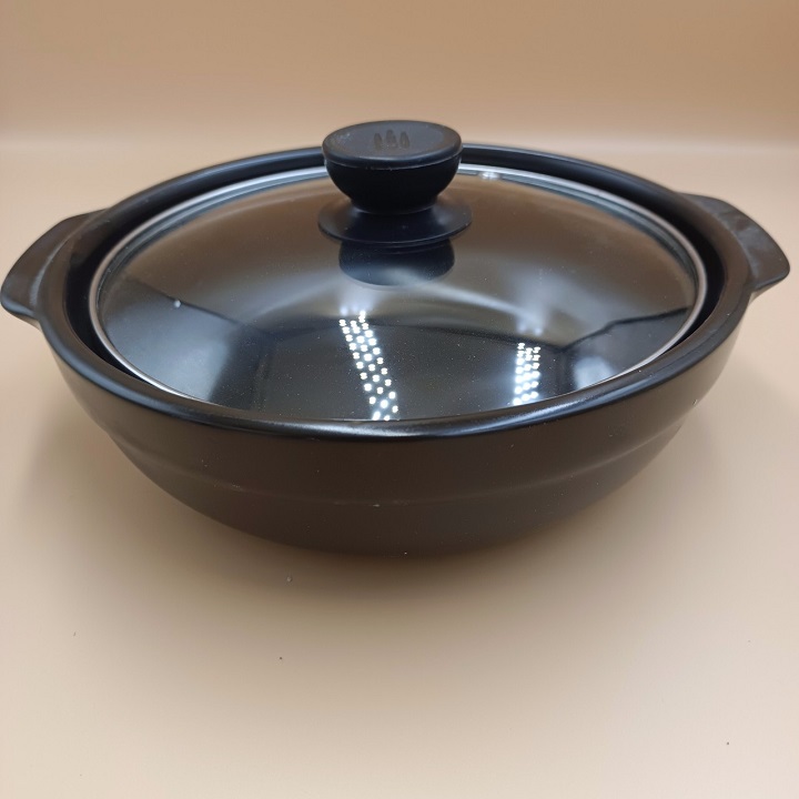 Nồi đất tráng men cao cấp nắp kính chịu nhiệt 400 độ chuyển nấu mì cay, kho tộ ... nhiều kích cỡ