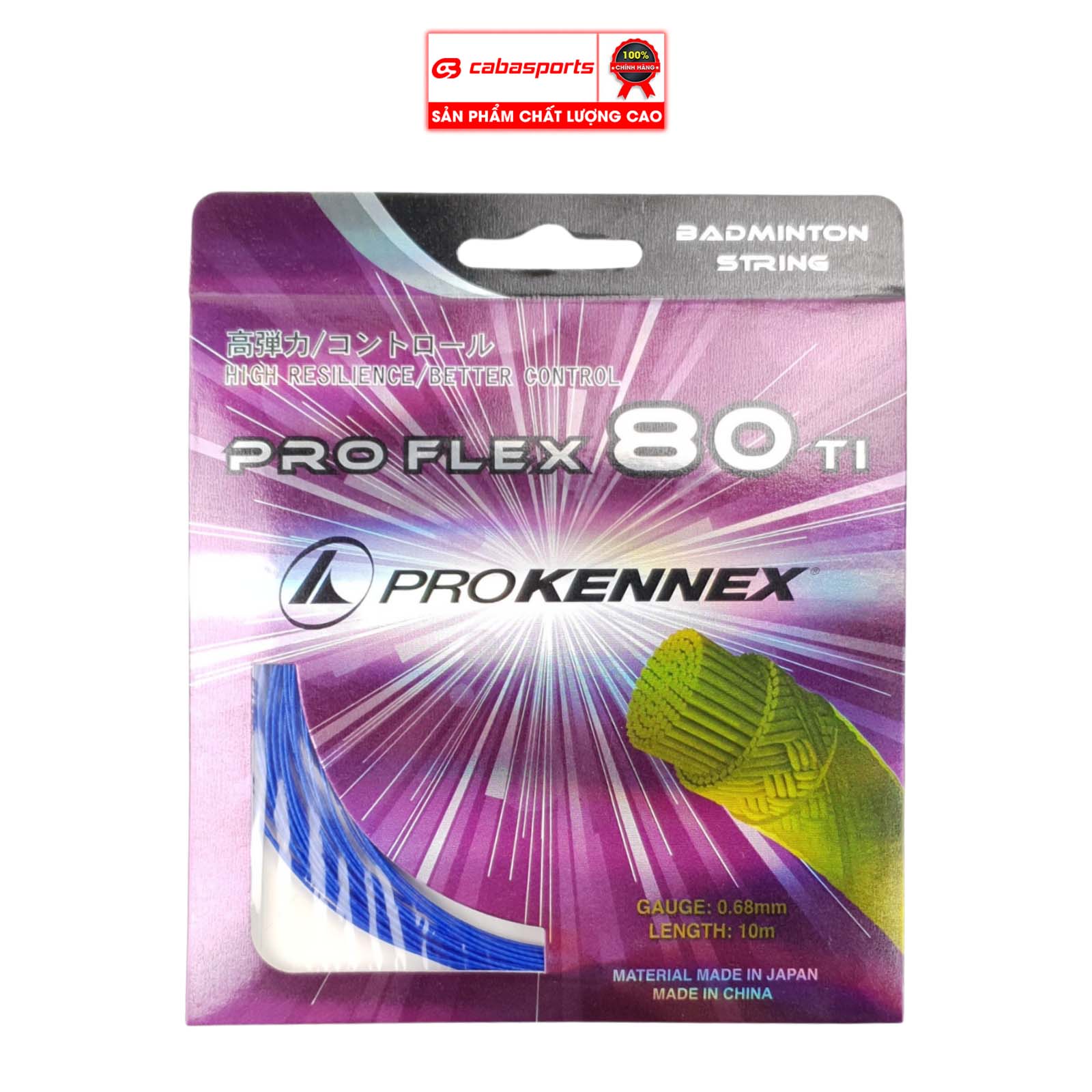 Dây cước cầu lông Prokennex PRO FLEX 80TI siêu bền đẹp (MÀU NGẪU NHIÊN)