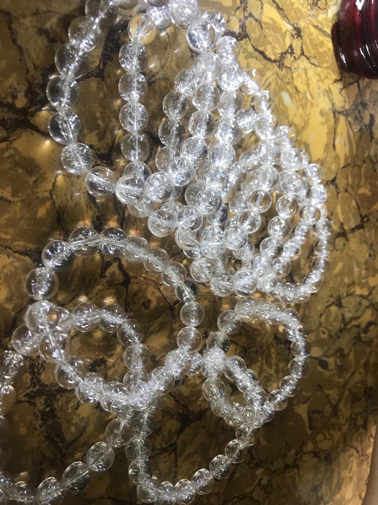 VÒNG THẠCH ANH TRẮNG TUYẾT CHIẾU 10MM NỮ MẠNG KIM MẠNG THUỶ ĐEO ĐẸP NÈ MẤY CHỊ ĐÁ THIÊN NHIÊN