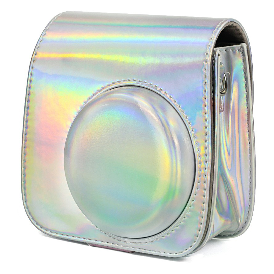 Bao Da Bảo Vệ Máy Chụp Ảnh Lấy Liền Instax Mini 9 / Mini 8 - Holo Silver