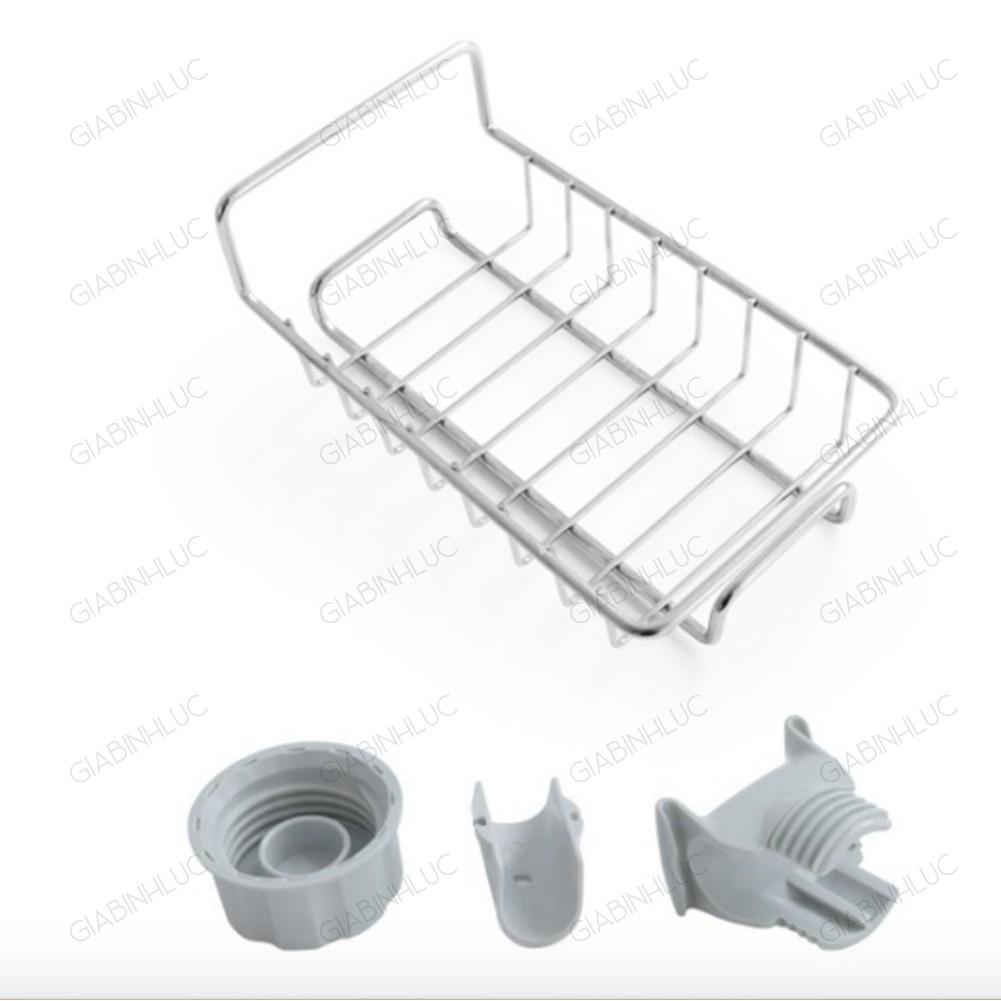 Giá Treo Vòi Nước Đựng Đồ Bằng INOX Để Đồ Rửa Chén Cạnh Vòi Rửa Bát, Vòi Sen Tiện Lợi