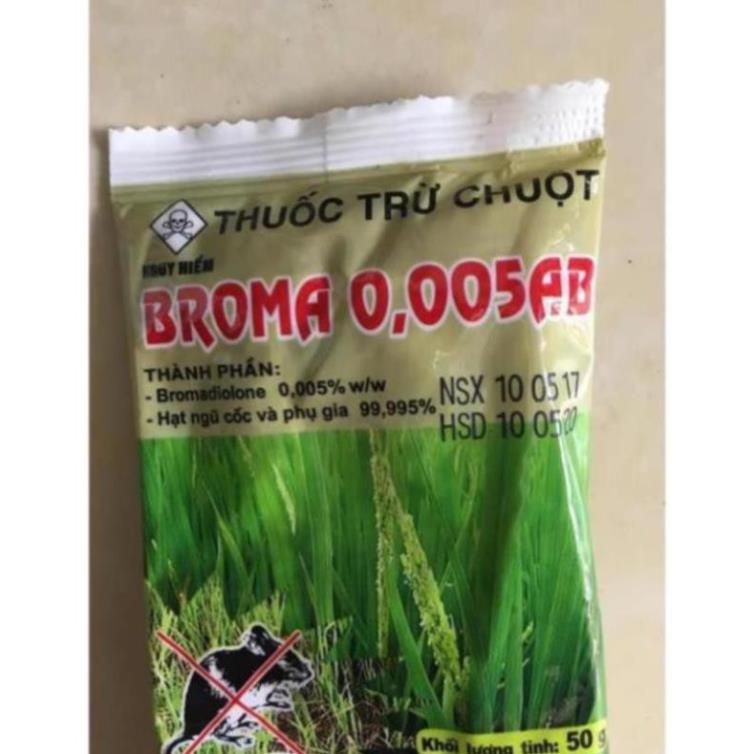 Bả diệt chuột trộn thóc BROMA 50gr