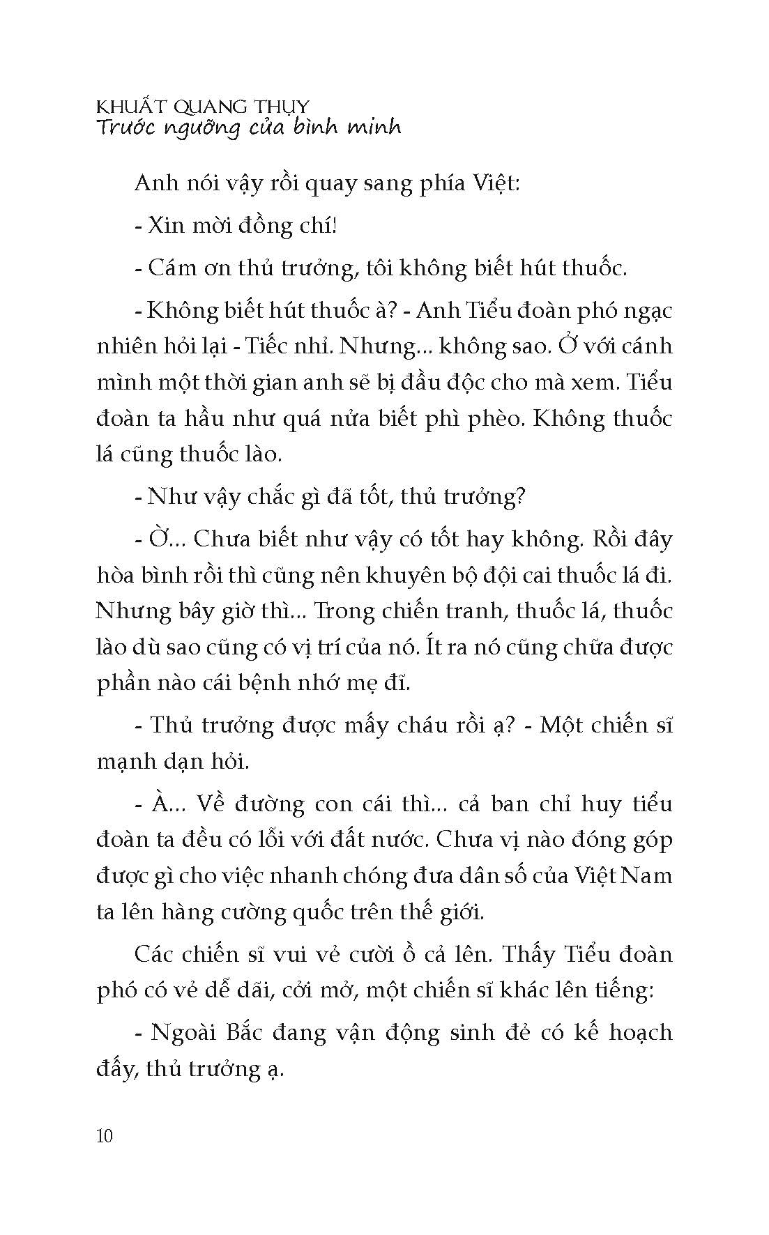 Trước Ngưỡng Cửa Bình Minh