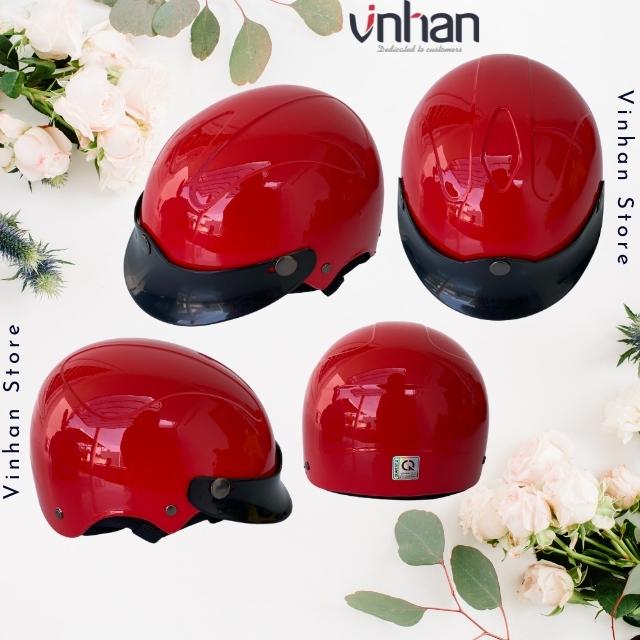 Mũ bảo hiểm trẻ em cho bé mẫu giáo mầm non rất đơn giản nhưng chắc chắn và an toàn cho bé từ 2 tuổi đến 5 tuổi, nón bảo hiểm bảo hộ cho bé rất đẹp màu đỏ Vinhan MBH07
