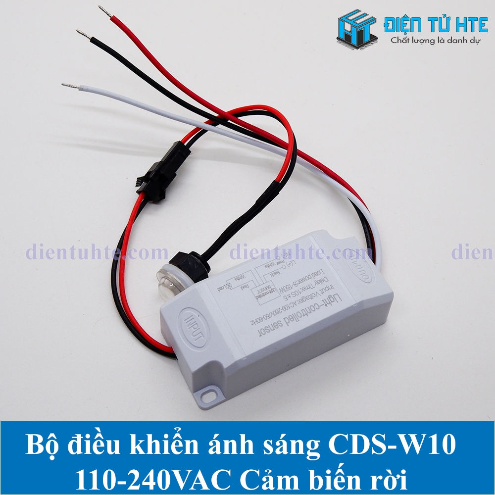 Bộ điều khiển cảm biến ánh sáng CDS-W10 110-240VAC Cảm biến rời