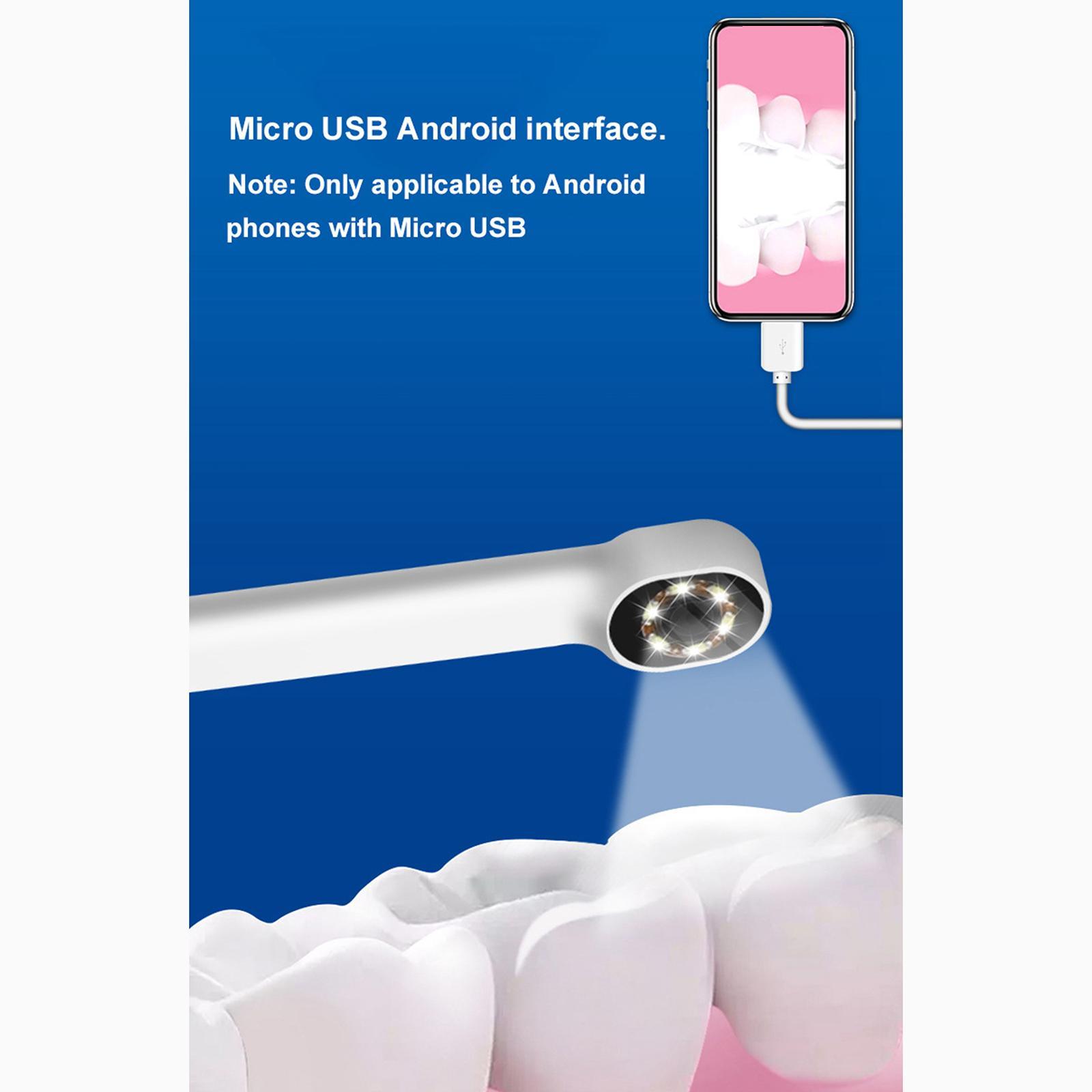 100W  Lens Intraoral  LED Lights Oral Endoscope Detachable USB