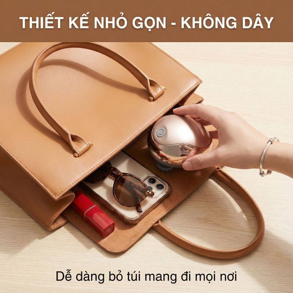 Máy Massage Đầu Không Dây Kachi MK399 - Hàng chính hãng