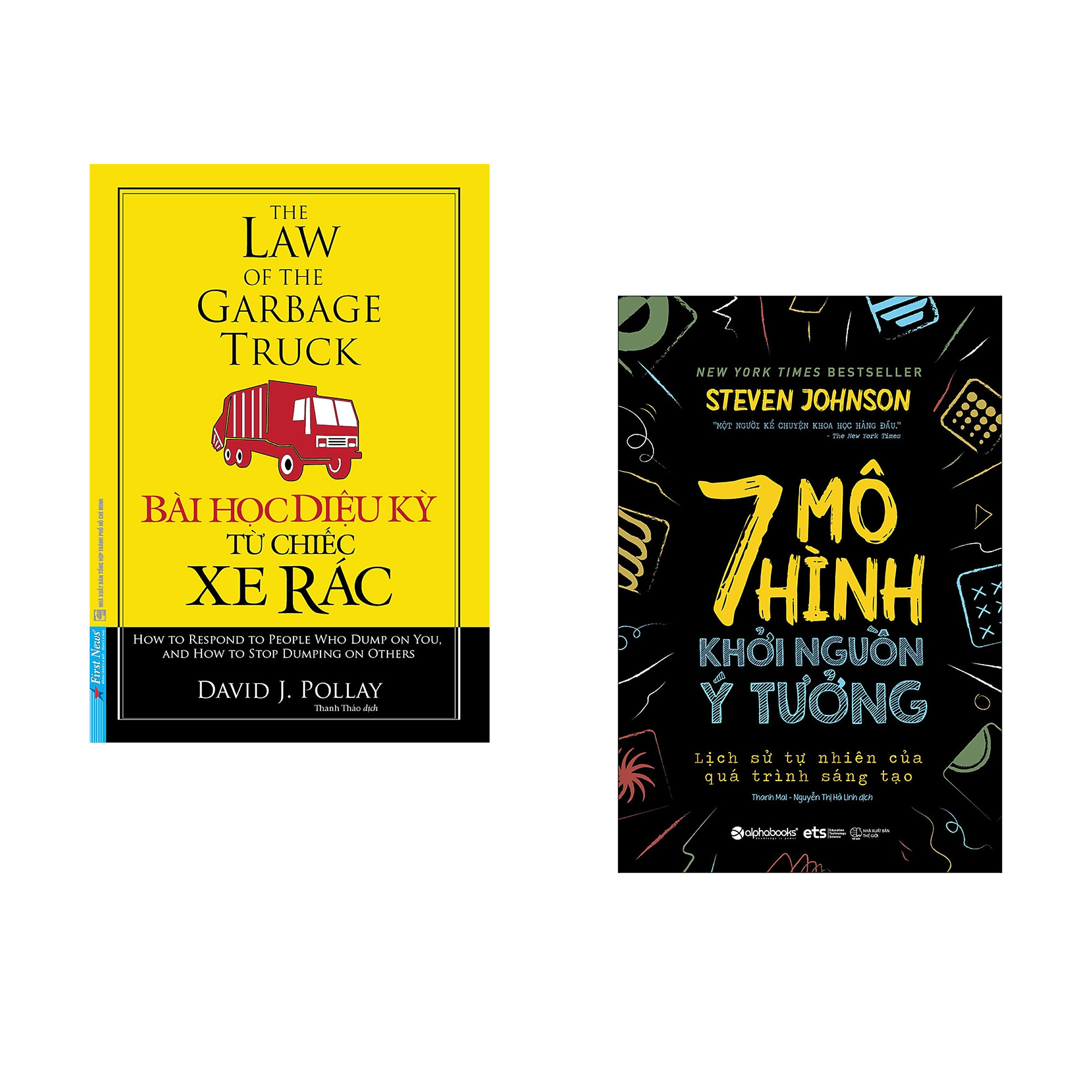 Combo 2 cuốn sách: Bài Học Diệu Kỳ Từ Chiếc Xe Rác (Khổ lớn) + 7 Mô hình khởi nguồn ý tưởng