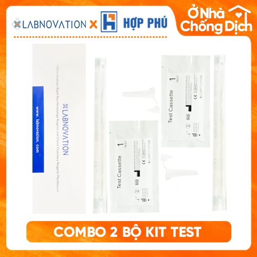 SIÊU RẺ - Combo 2 bộ kit test COVlD tại nhà Labnovation - Công nghệ Đức (Dùng cho 2 người)