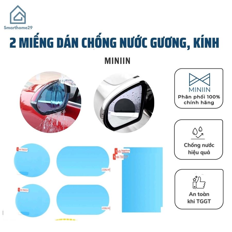 COMBO 2 Miếng Dán Chống Nước Gương Kính Ô tô Xe Máy Bộ Dán NANO Chống Mưa Mờ Kính - Hàng Loại 1 - Chính Hãng MINIIN