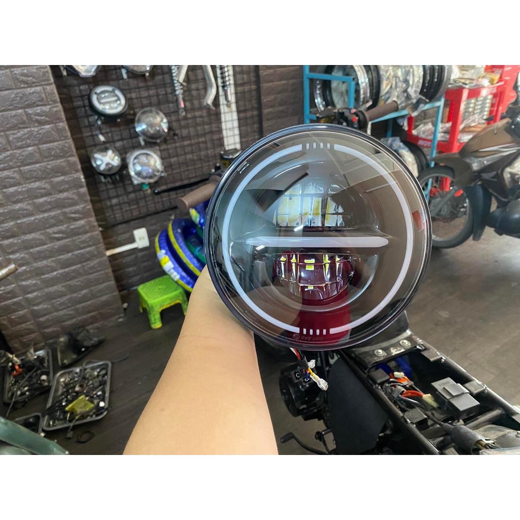Đèn pha led 7 inch NSDP24 , đèn pha 7 inch 75w dành cho xe moto