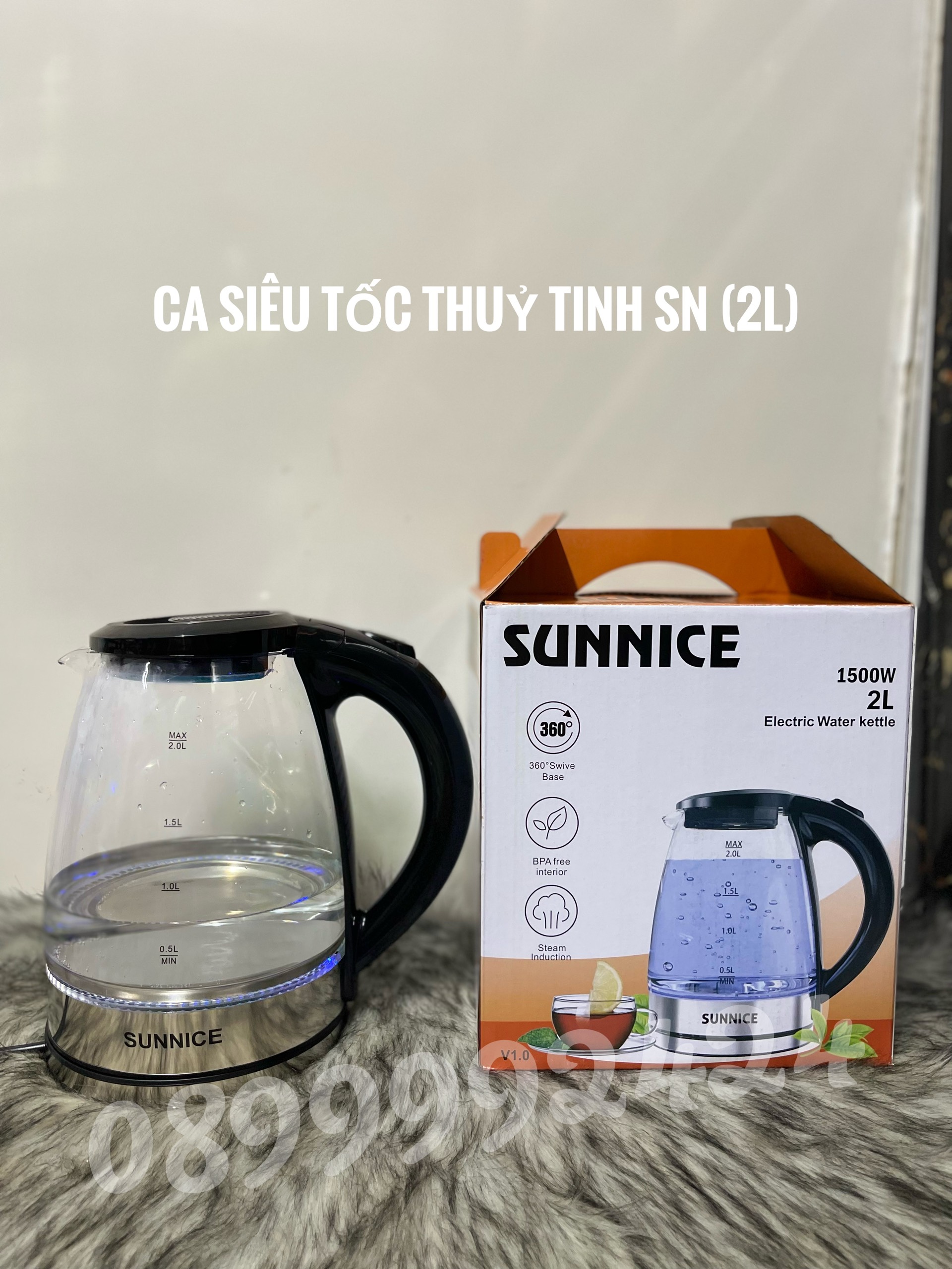 BÌNH ĐUN SIÊU TỐC, CA SIÊU TỐC SUNNICE BẢO HÀNH 6 THÁNG