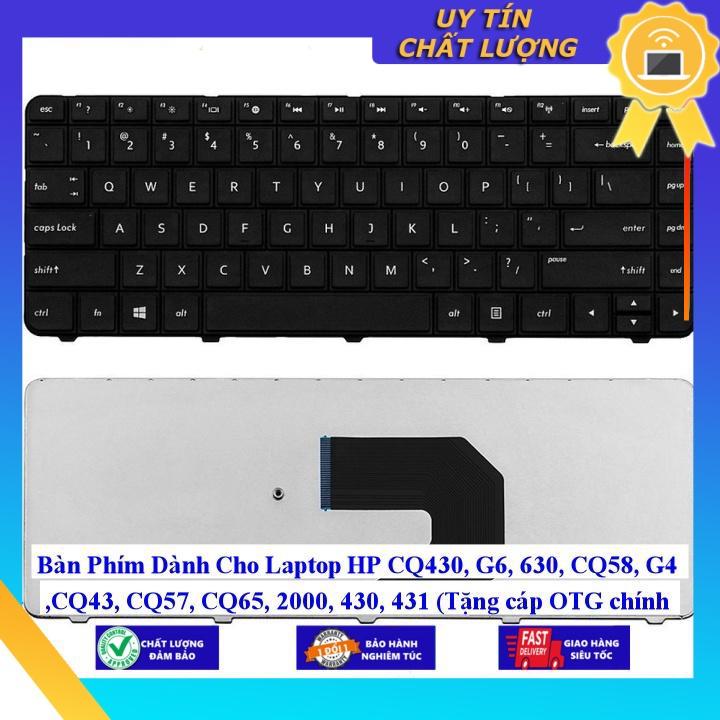 Bàn Phím dùng cho Laptop HP CQ430 G6 630 CQ58 G4 CQ43 CQ57 CQ65 2000 430 431 - Hàng Nhập Khẩu New Seal