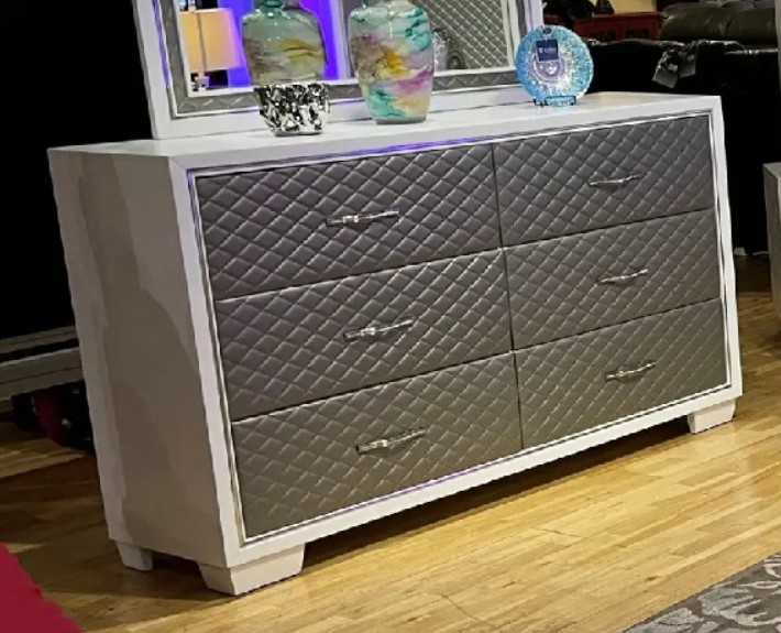 Tủ 6 ngăn kéo bọc nệm Juno Sofa KT Ngang 165 x Sâu 46 x Cao 100cm