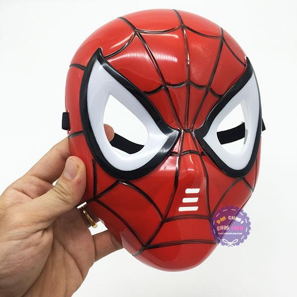 Đồ chơi mặt nạ người nhện Spider Man dùng pin có nhạc đèn