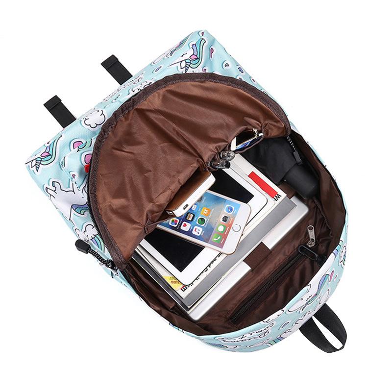 Trẻ Em Học Túi 3D In Hình Kỳ Lân Ba Lô Trẻ Em Học Ba Lô Cho Bé Gái Nữ Ba Lô Laptop Du Lịch