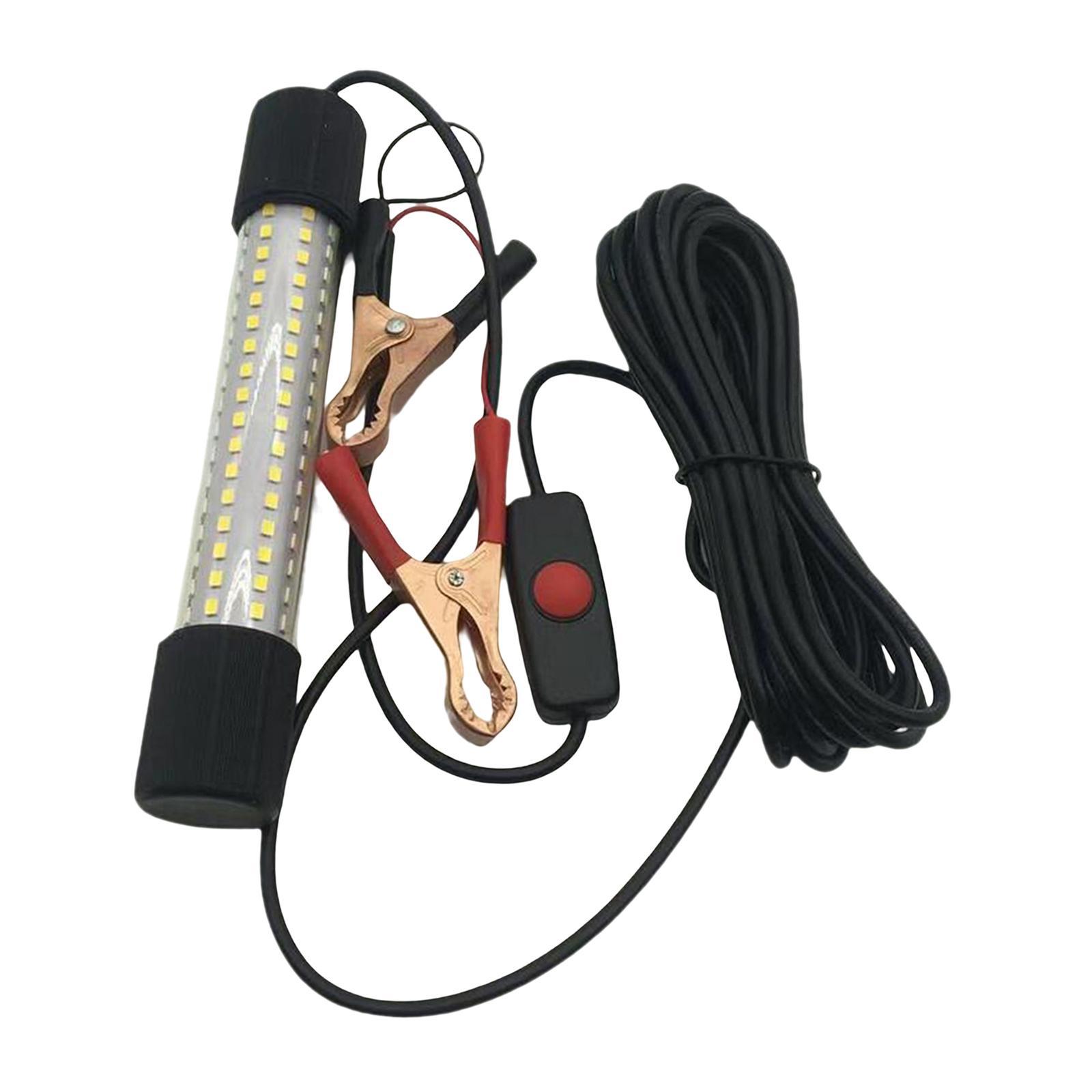 Aluminum LED Submersible Fishing Light Underwater Lamp Night Fishing