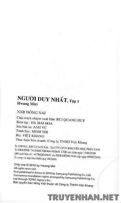 người duy nhất chapter 8 22