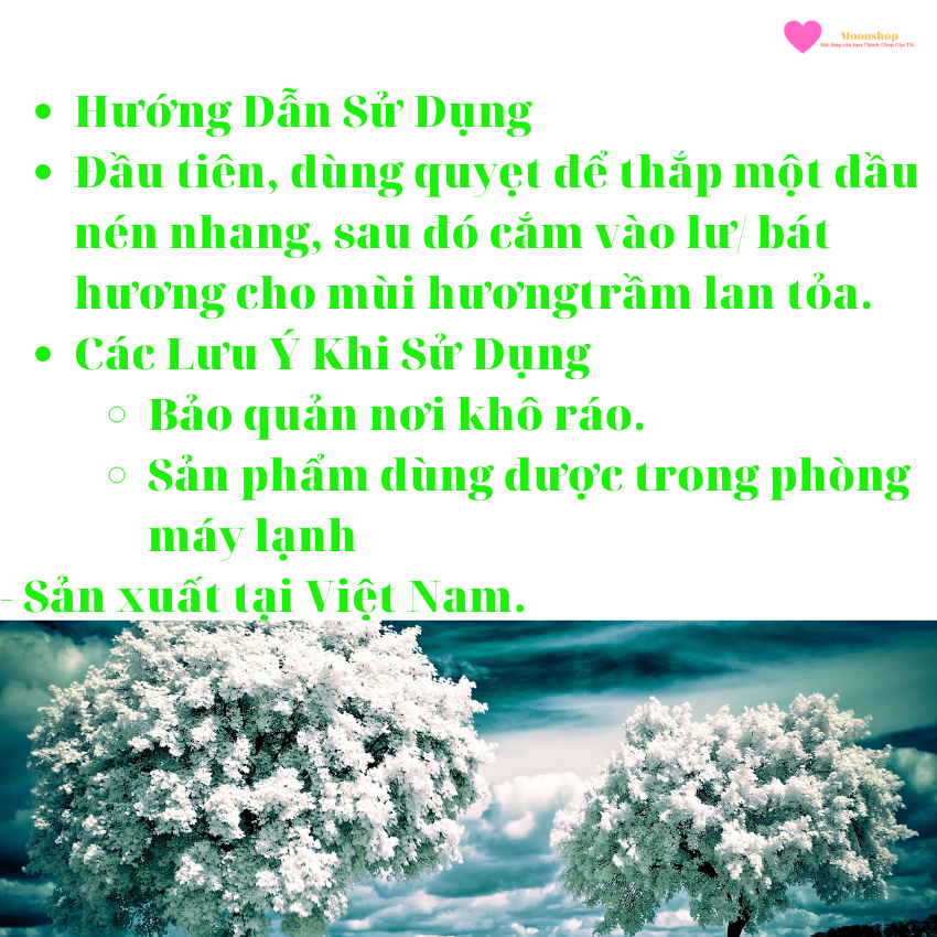 NHANG ( HƯƠNG) SẠCH THẢO MỘC 30cm.