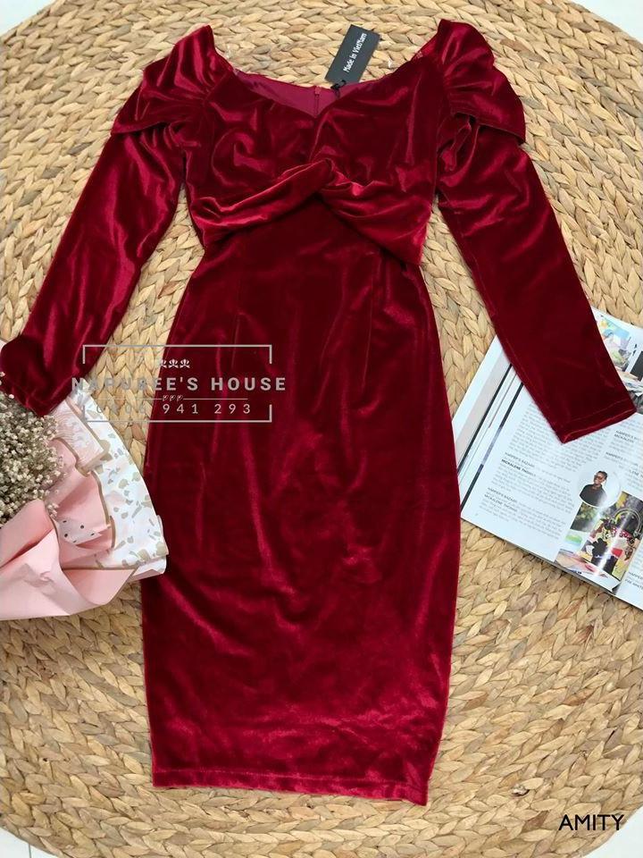  Đầm body thiết kế Amity dress - đầm dự tiệc hàng thiết kế (kèm ảnh thật)