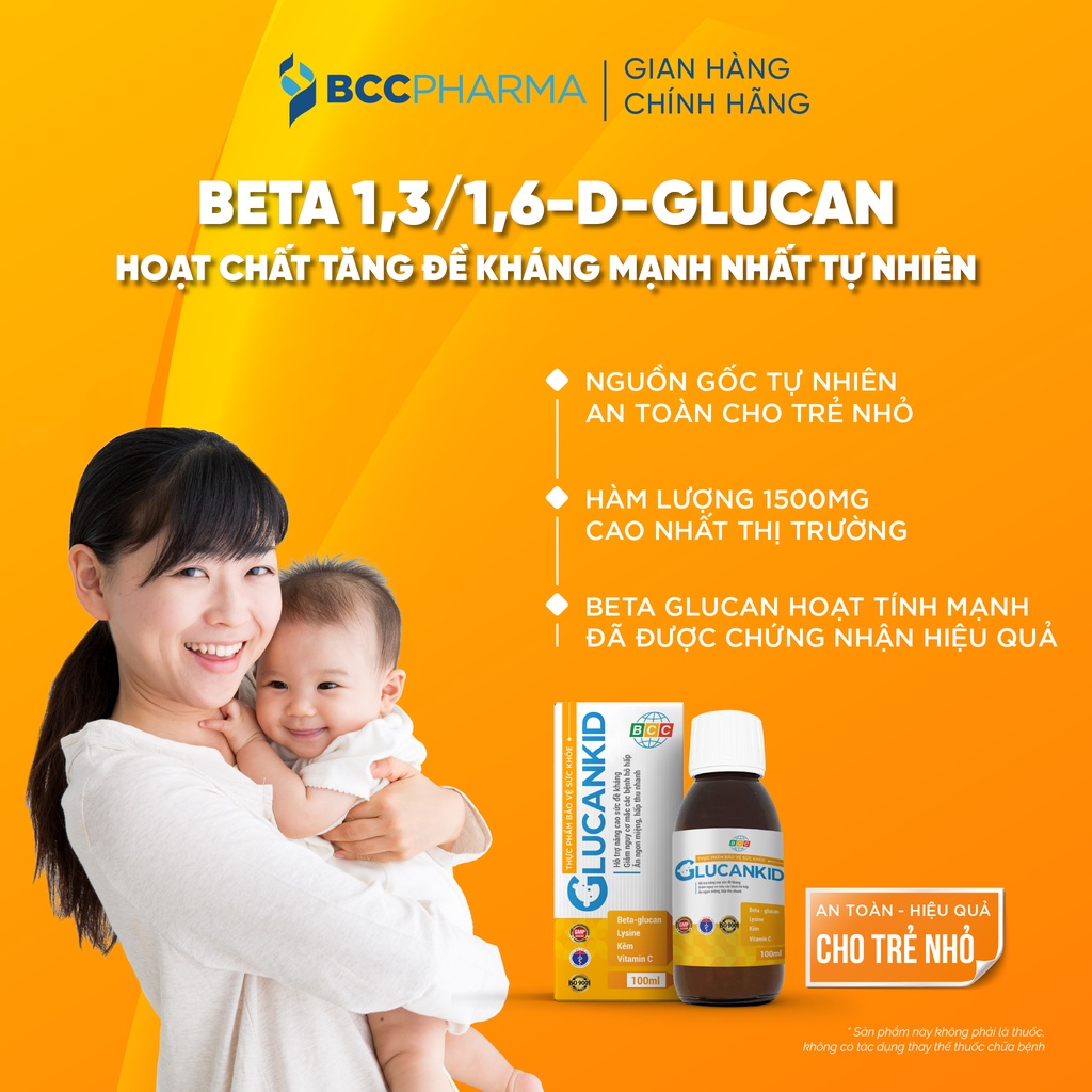 Siro tăng sức đề kháng GlucanKid 100ml