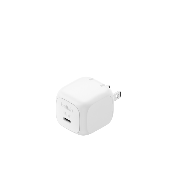 Củ sạc nhanh 45W Belkin USB-C PD PPS Cubic Wall Charger màu trắng - Hàng chính hãng