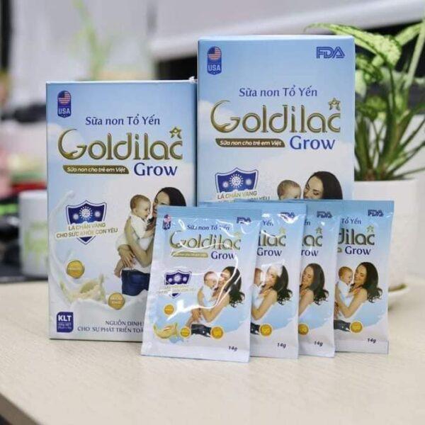 Sữa non Tổ yến Goldilac Grow gói 14g