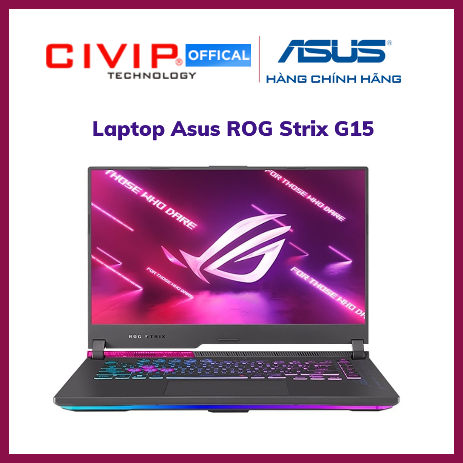 Laptop Asus ROG Strix G15 G513RC-HN090W (Ryzen 7-6800H/8GB/512GB/RTX 3050 4GB/15.6-inch FHD/Win 11/Electro Punk)-Hàng chính hãng