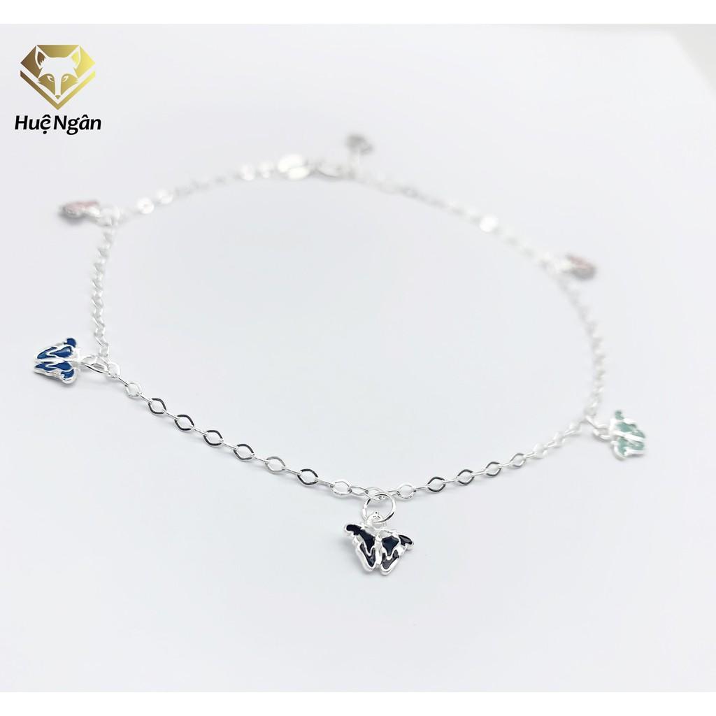 Lắc chân bạc Ý 925 Huệ Ngân- BUTTERFLY JL004